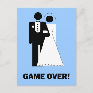 Game over briefkaart