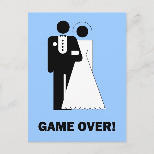 Game over briefkaart (Voorkant)