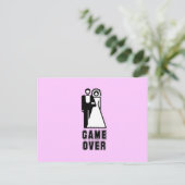 GAME OVER BRIEFKAART (Staand voorkant)