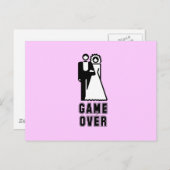 GAME OVER BRIEFKAART (Voorkant / Achterkant)