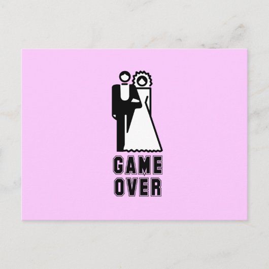 GAME OVER BRIEFKAART (Voorkant)