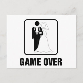 Game over briefkaart