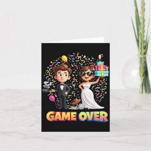 Game-Over Bruidegom Bruid Trouwen Ongehuwde Man Kaart