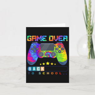 Game Over Byck naar school Leuke Kinder eerste dag Kaart