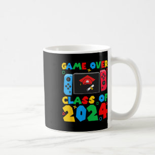 Game Over Cl Van Videospelende Studenten Grappige Koffiemok