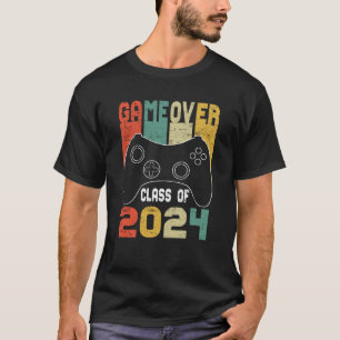 Game Over Class of 2024 Video Games Gradua T-shirt