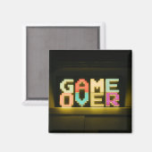 Game over Cute Simple Pixel Art Pixel Arts Easy De Magneet (Voorkant / Achterkant)