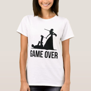 Game over de bruiloft t-shirt