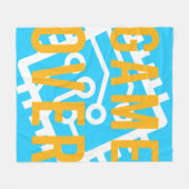 Game over digitaal circuit fleece deken (Voorkant (Horizontaal))