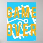 Game over digitaal circuit poster (Voorkant)