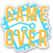 Game over digitaal circuit sticker (Voorkant)