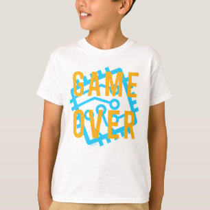 Game over digitaal circuit t-shirt