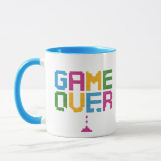 Game Over Gamer Mug – Retro Pixel Gaming Coffee 