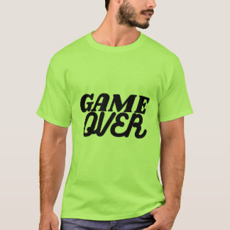 Game Over Gaming Typography T-Shirt