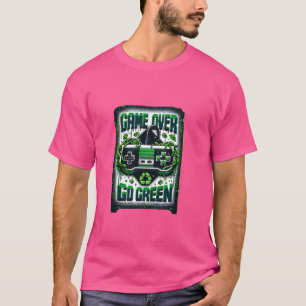 Game Over, Go Green Pixel Art T-shirt