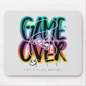 Game over graffiti joystick gamer muismat (Voorkant)