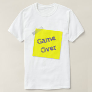 Game Over Grappige Gamer Grafiek T-shirt