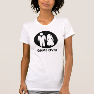 Game Over Huwelijk Humor T T-shirt