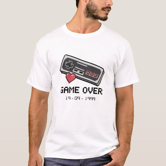 Game Over Huwelijk T-shirt (Voorkant)