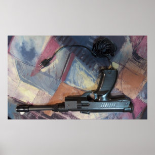 Game Over in de arcade, Gamer Gun Poster