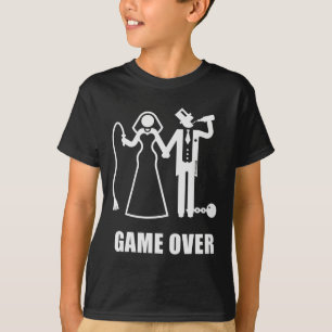 Game Over (jga Bruid En Bruidegom Nieuwe Zweep Bie T-shirt