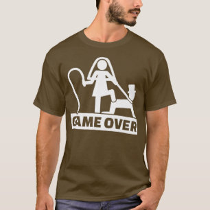 Game Over Jongensavond Grappig Bruid Bruidegom T-shirt