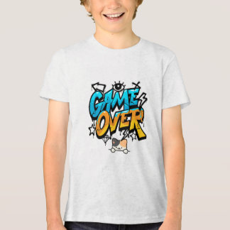 Game over & kattenliefhebbers ontwerp T-shirt