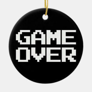 Game over keramisch ornament