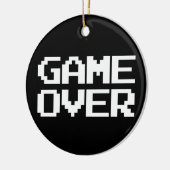 Game over keramisch ornament (Links)