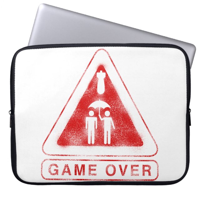 Game over laptop sleeve (Voorkant)