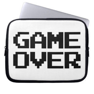 Game over laptop sleeve