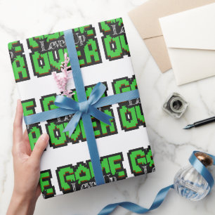 Game Over, Level Up: Gepixelde Retro Gamewereld Cadeaupapier