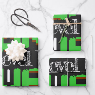 Game Over, Level Up: Gepixelde Retro Gamewereld Inpakpapier Vel