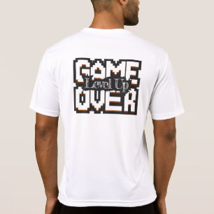 Game Over, Level Up: Gepixelde Retro Gamewereld T-shirt