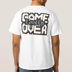 Game Over, Level Up: Gepixelde Retro Gamewereld T-shirt