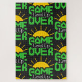 Game Over, Level Up: Retro Pixel Block Adventure Legpuzzel (Verticaal)