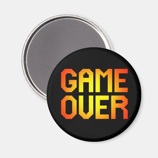GAME OVER MAGNEET (Voorkant / Achterkant)