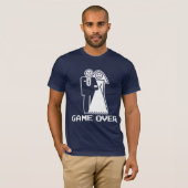 Game Over Marriage Game Over Funny T shirt (Voorkant volledig)