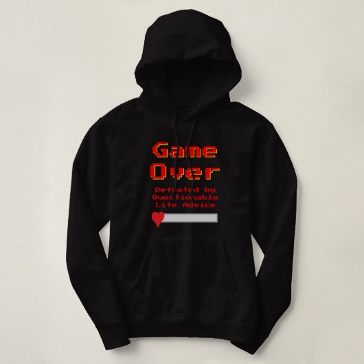 Game Over Meme Hoodie Sweatshirt  (Design voorkant)
