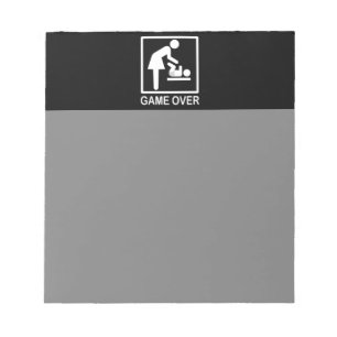 Game Over Moeder Humoristische Pictogram Notitieblok
