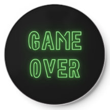 Game Over neon teken groen