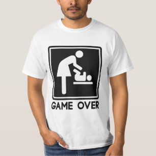 Game over New Baby voor Oudere Mam T-shirt