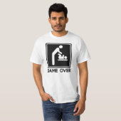 Game over New Baby voor ouders pa T-shirt (Voorkant volledig)