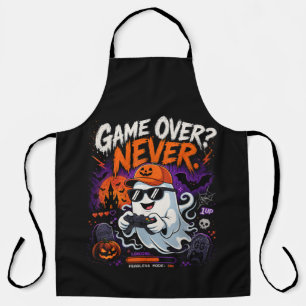 Game Over Nooit Grappige Gamer Geest Halloween Schort