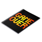 GAME OVER NOTITIEBOEK (Linkerzijde)