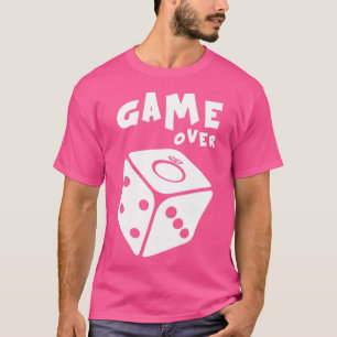 Game Over-ontwerp voor vrijgezellenfeest leuke bru T-shirt