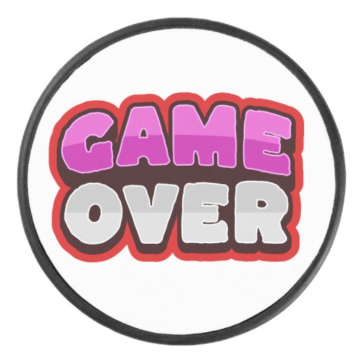 GAME OVER Palet de Hockey (Devant)