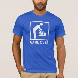 Game over papa Funny Pictogram T-shirt