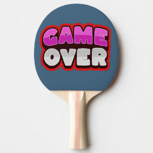 GAME OVER Ping Pong Paddle Tafeltennisbatje