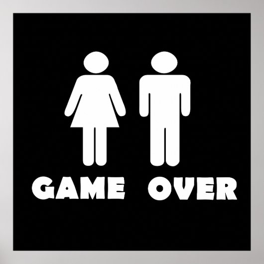 Game over poster (Voorkant)